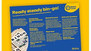 Graphic of bingo guide instructions